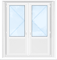 Пластиковые двери VEKA SoftLine 70, 2200х2100 мм