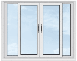 Пластиковая дверь VEKA SoftLine 70, 4100х2200 мм