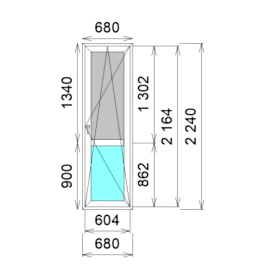 Окно ПВХ VEKA SoftLine 70 Белый
