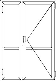 Пластиковая дверь глухая VEKA SoftLine 82