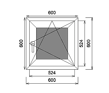 Окно ПВХ VEKA SoftLine 70 0. Лам. наруж