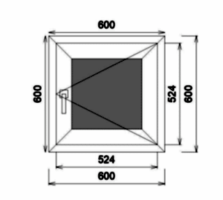 Окно ПВХ VEKA SoftLine 70 0. Лам. наружная