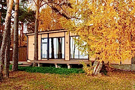 Остекление коттеджа, весна