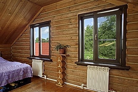 Пластиковые окна с кашированием, остекление дома
