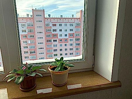 Подоконник ПВХ, бежевая ламинация