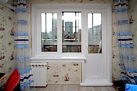 Окно и дверь балконные (WHS 60)